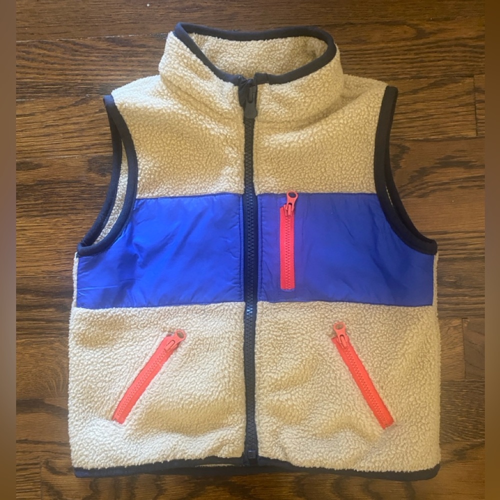Gap Toddler Sherpa Colorblock Vest, 2T